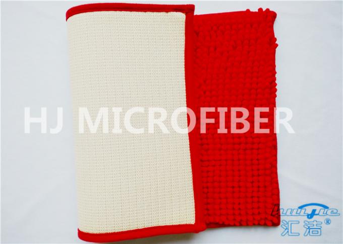 Maison utile superbe molle superbe de grand de Chenille de couleur rouge de salle de bains de porte tapis de Microfiber essentielle