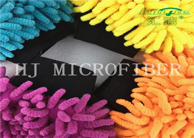 Grand tissu de Chenille utile coloré de Microfiber utilisé dans le gant de Mat Or Car Cleaning Wash de Bath