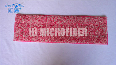 Le rouge a teint les protections humides écologiques de balai de Microfiber de torsion de fil pour le nettoyage à la maison