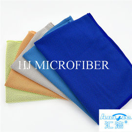 Serviette colorée 40*60cm de place de plage de Microfiber d'usine de couleur bleue directe de chiffon de nettoyage