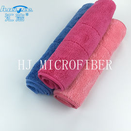 Le lavage de corail de cuisine de serviette de nettoyage d'ouatine de Microfiber usine l'absorbant superbe de couleur rouge