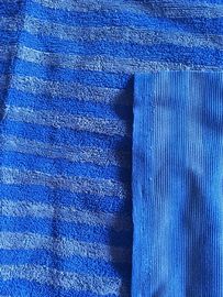 GV de tricotage de chiffon de nettoyage de Microfiber de grille du bleu huit de chaîne de largeur de 160cm
