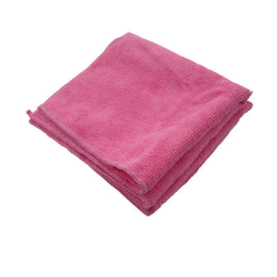 la chaîne 220gsm a tricoté le tissu rouge 40x40 de Microfiber a sifflé le polyester de 80%