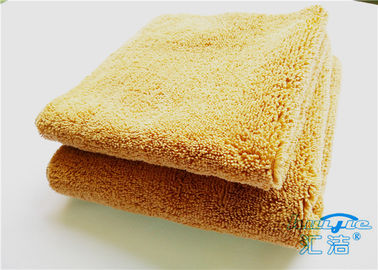 serviette micro de chiffon de nettoyage de fibre de haute pile de 15mm aucun effacement pour la salle de bains