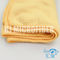 Serviette de nettoyage sifflée jaune tricotée de ménage du chiffon de nettoyage 30*40cm de Microfiber