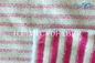 Tissu rouge et blanc de serviette de nettoyage de Microfiber de rayure de couleur pour la maison utilisant l'absorbant superbe