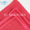 Chiffon de nettoyage de Microfiber de couleur rouge de serviette de main de MIcrofiber de fournisseur de HUIJIE POUR l'usage à la maison