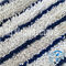 La recharge plate de couleur de rayure de Microfiber de protections humides bleues mélangées blanches de balai essuie le fournisseur de Huijie