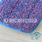 La couleur bleue mélangée pourpre a teint des balais de fil pour le tissu de pile à la maison de torsion de polyamide du polyester 20% du nettoyage 80%