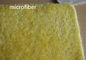 Tapis en caoutchouc antidérapant de salle de bains d'ouatine de vadrouille de la poussière belle microfibre jaune de 40 * 60 cm