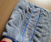 Microfiber serviette de corail de sports d'ouatine de chien gris de poche du pli 800gsm de 50 * de 90cm