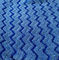 Le balai bleu de la chaîne 80/20 de forme du zigzag W de Microfiber a tordu la largeur 550gsm du tissu 150cm