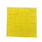 Polyamide jaune de nettoyage de polyester sifflé par 40x40 de tissu de Microfiber tricoté par chaîne