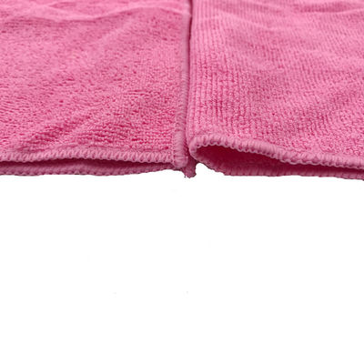 la chaîne 220gsm a tricoté le tissu rouge 40x40 de Microfiber a sifflé le polyester de 80%