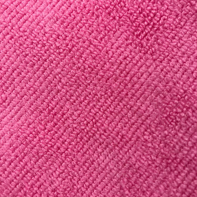 la chaîne 220gsm a tricoté le tissu rouge 40x40 de Microfiber a sifflé le polyester de 80%