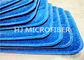 Le balai commercial de plancher de Microfiber de polyester bleu de 80% capitonne avec