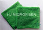 Tissu réutilisable de Microfiber de peluche d'OEM pour nettoyer la double pile, 45 x 45cm