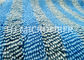 Microfiber bleu tricoté par chaîne a tordu le tissu de pile pour le chiffon/chiffon, tissu de polyester
