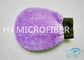 Gant de nettoyage de voiture de Microfiber d'ouatine de peluche/gant superbe 100% de microfibre fait main